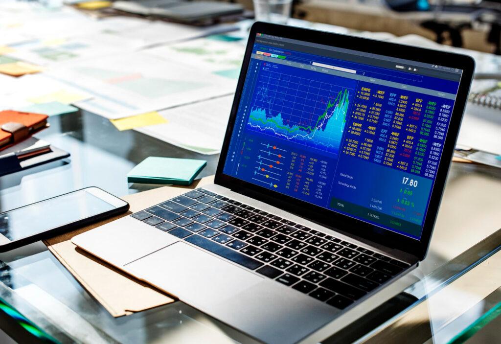 Laptop Stock market data